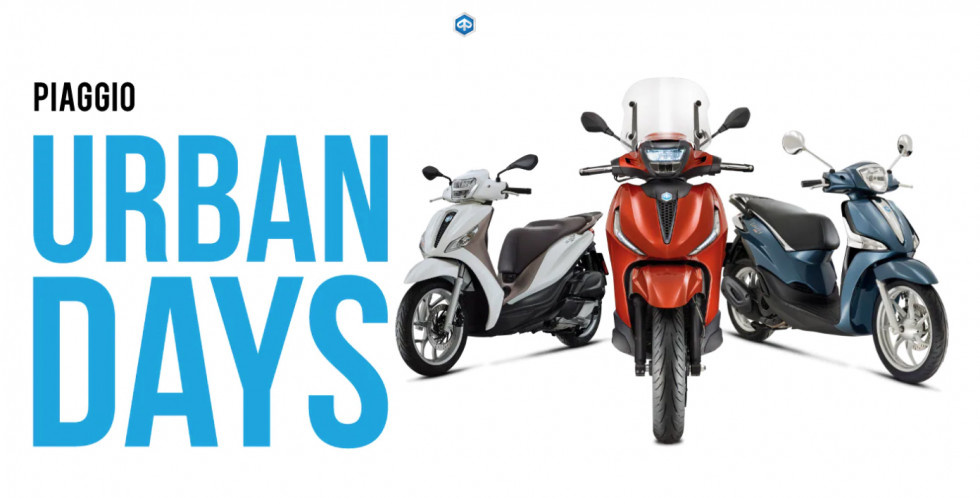 Piaggio Urban Days 2021 - Ανακάλυψε τα best sellers της Piaggio και τις καλύτερες προσφορές