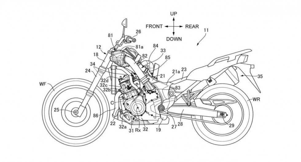 Honda - Πατέντες για Africa Twin με κομπρέσορα!