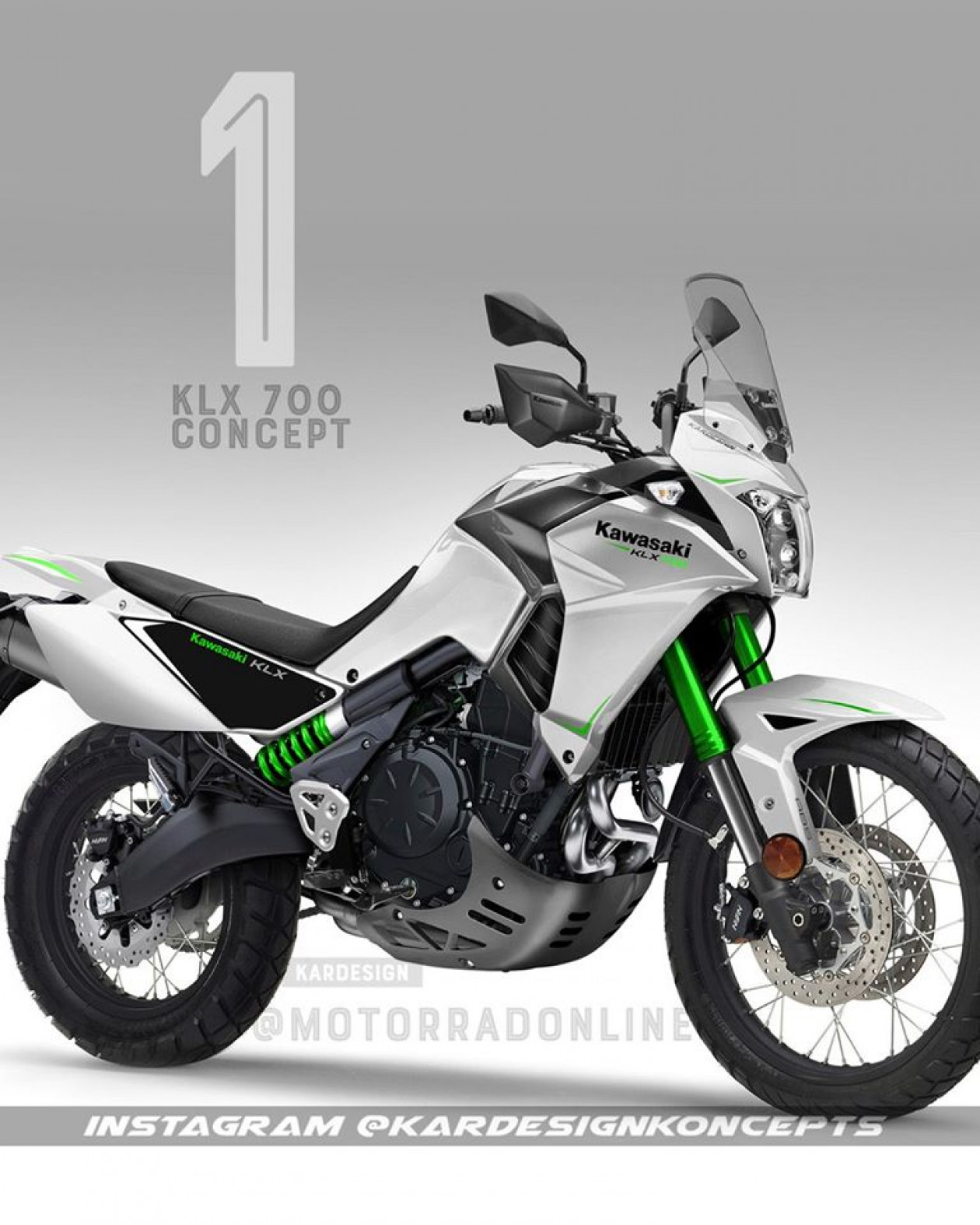 kawasaki klx 700 adventure bike