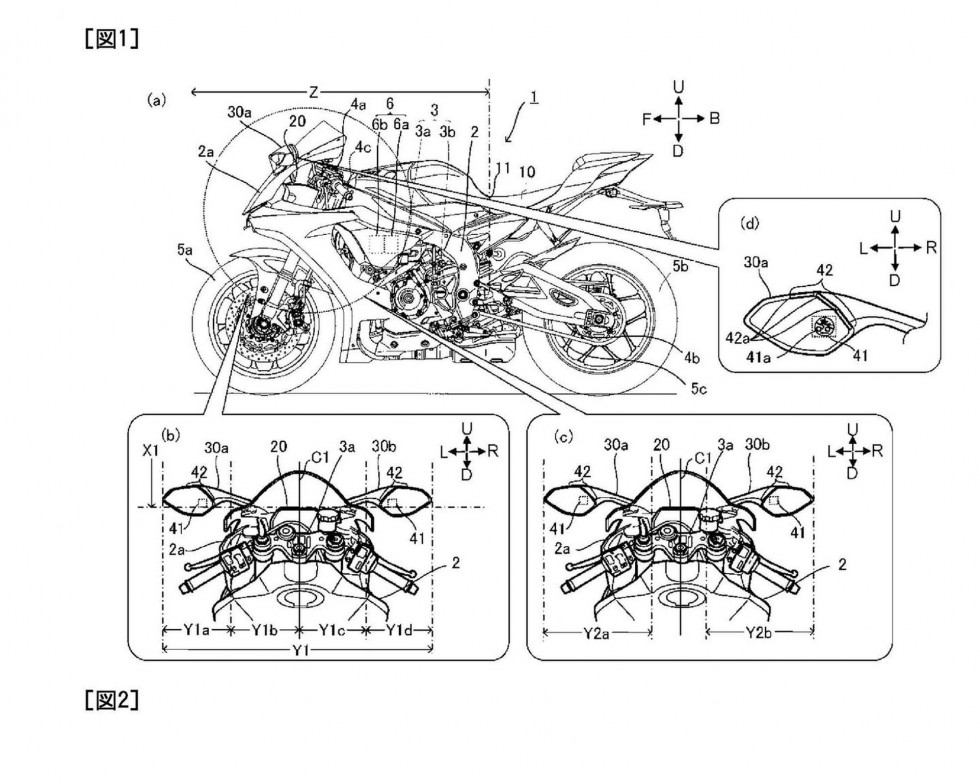 Yamaha - Πατέντες για ενδείξεις στους καθρέπτες!