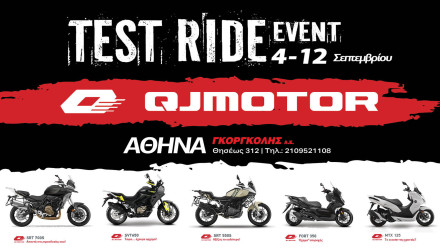 QJMOTOR - Athens Premium Test Ride event