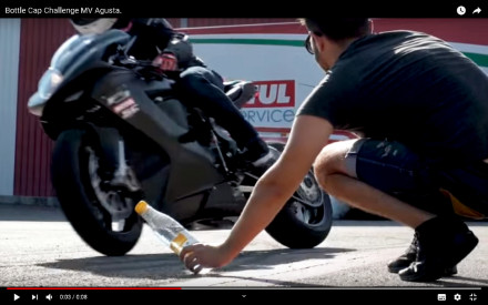 MV Agusta Bottle cap challenge - Video