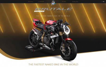 MV Agusta - Δυνατότητα online παραγγελίας μοντέλων