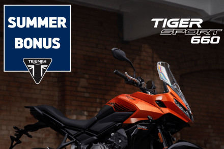 Triumph Summer Bonus - Απόκτησε νέα μοτοσυκλέτα με όφελος έως και 1.000 ευρώ