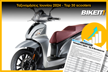 Ταξινομήσεις Ιουνίου 2024, scooters – Top 30 μοντέλων