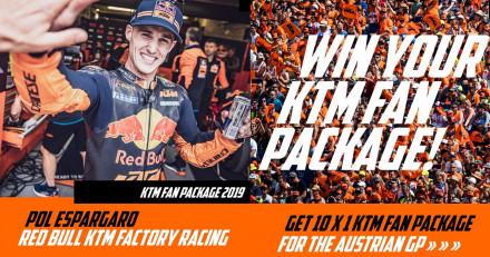 ΚΤΜ - Διαγωνισμός με βραβείο 10 KTM FAN PACKAGES για το GP της Αυστρίας